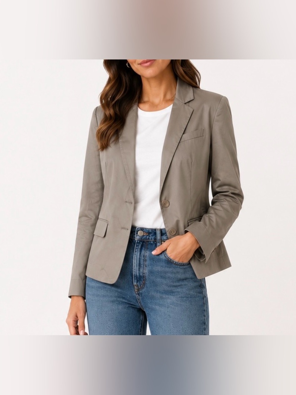 Norma Kamali Khaki blazer. Size 4